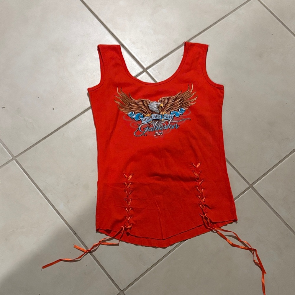 Motorcycle vintage 2014 rally tank top medium 550